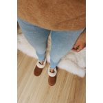 Naturfarbene Lamm Hausshuhe