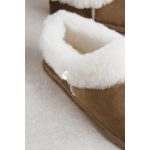 Naturfarbene Lamm Hausshuhe