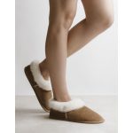 Naturfarbene Lamm Hausshuhe