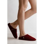 Burgunderrote Lamm Pantoffeln