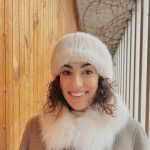 Fehér szőrme fejpánt